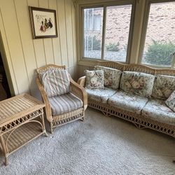Wicker Sunroom Set 