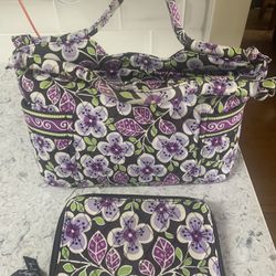 Vera Bradley Purse & Matching Wallet