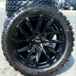20” Chevy Silverado GMC Sierra Replica Wheels & Tires Off-Road Tahoe Yukon Escalade Suburban Rines Y