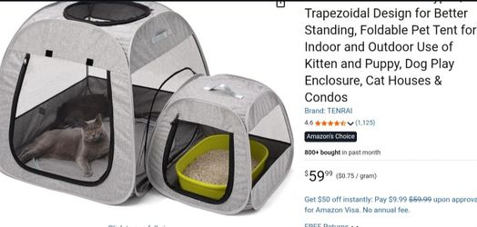 Portable cat or small dog playpen