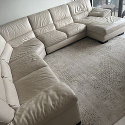 Luxury Italian Leather Sectional – Made in Italy (Originally $8,000)