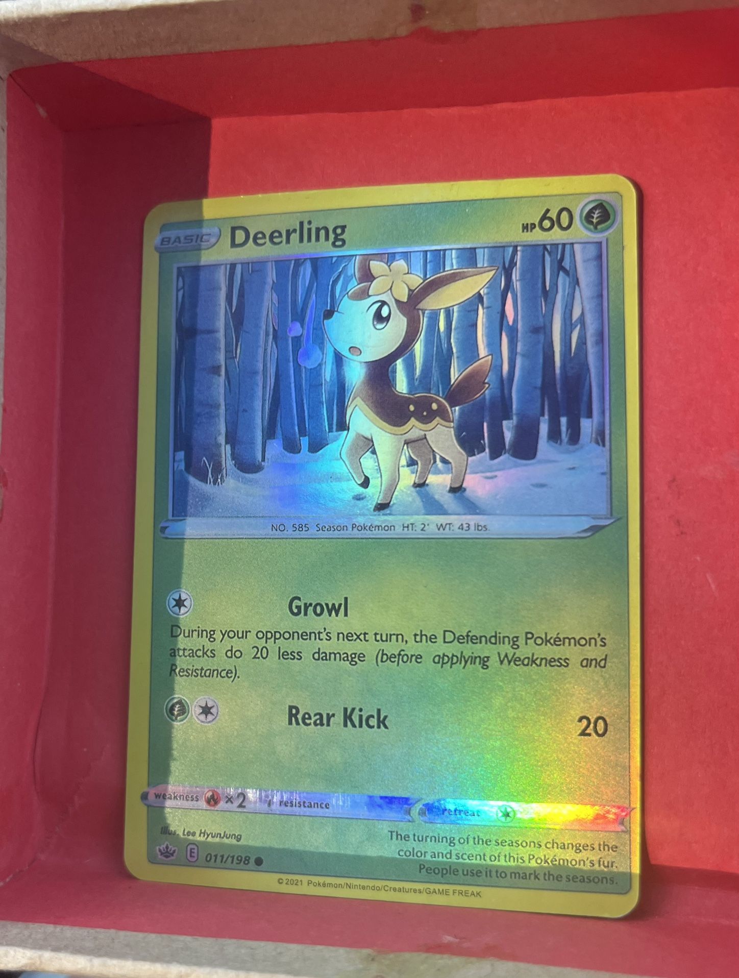 Deerligh Pokemon Card