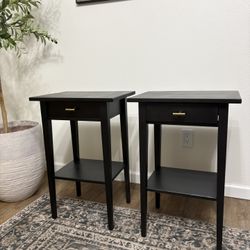 2 ikea hemnes nightstands 