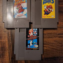 NES Games, Mario + Duckhunt, Mario 2, Mario 3 Loose (SEPERATE OR BUNDLE)