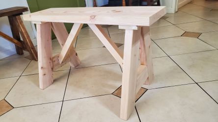 Wooden bench