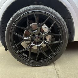 Asanti Black Label Dynasty Wheels w/tires 22”