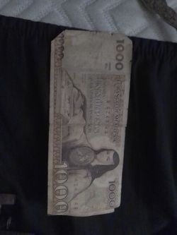 1981 banko de mexico 1000 un mil pesos