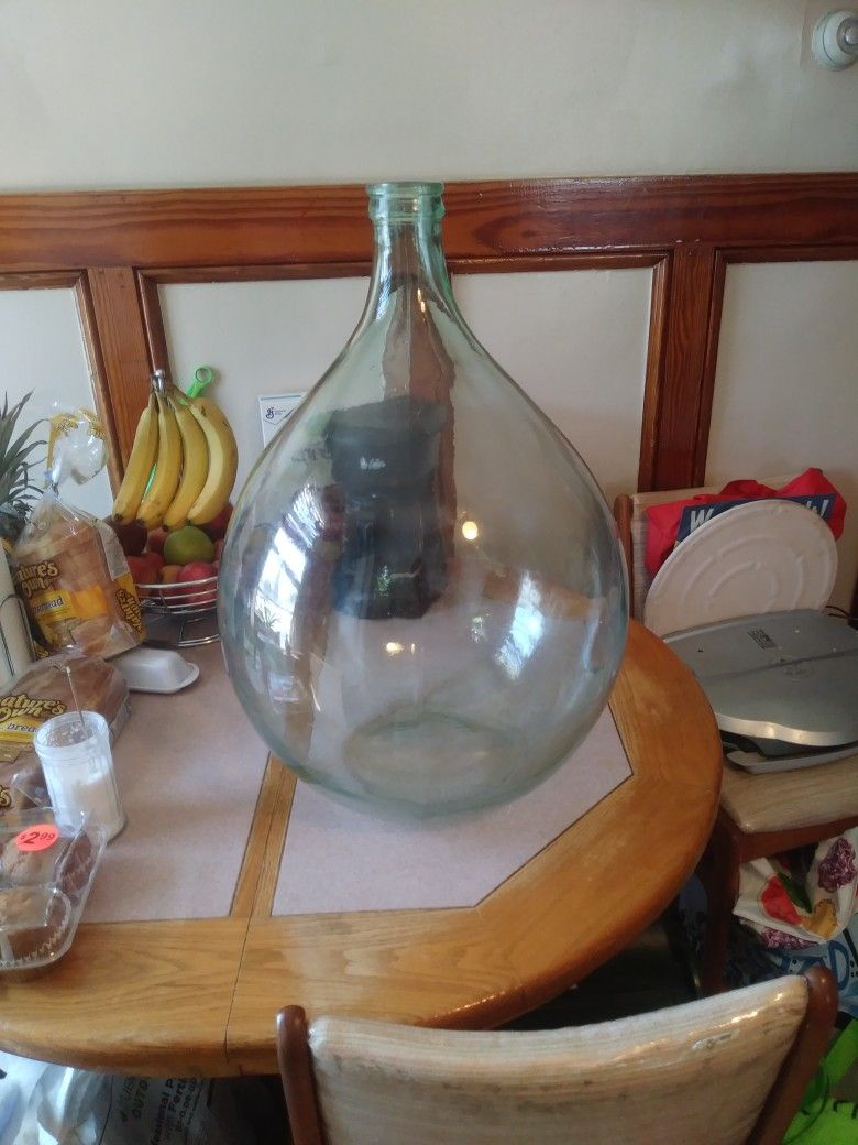 Large Italian Storage Wine Bottle Vintage