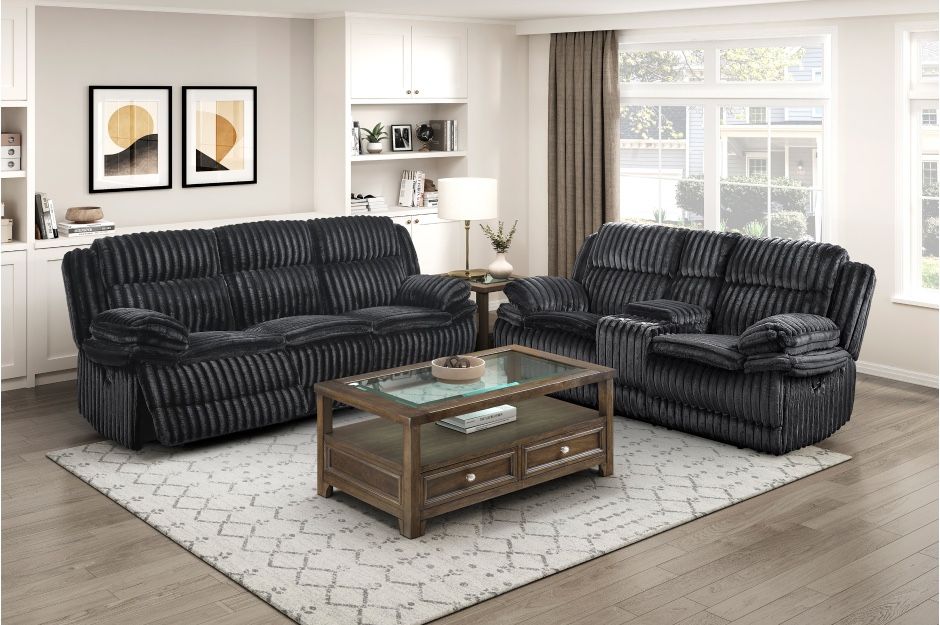 Black Sofa & Loveseat