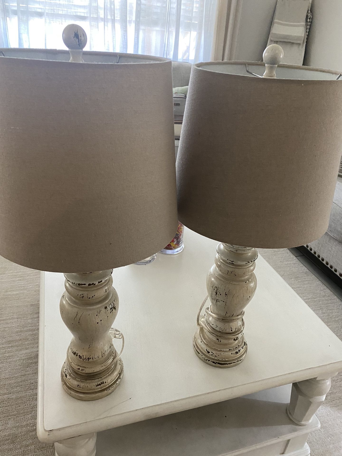 Two Lamps  With Shade 