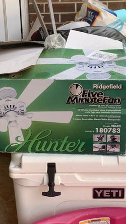 Hunter ceiling fan