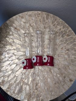 Plastic Hummingbird Feeders 3pc