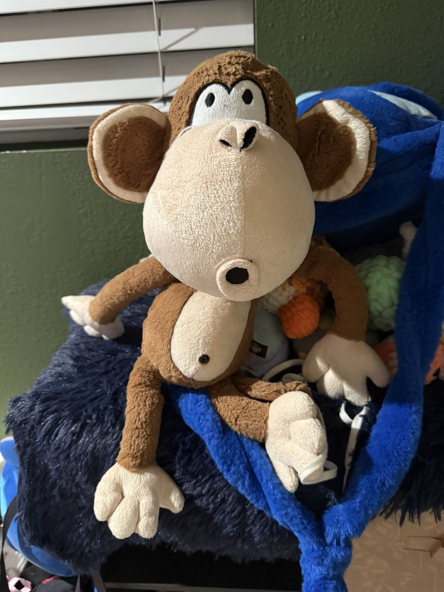 Bobby Jack Pajama Monkey Plush Doll Stuffed Animal Toy 17" Tan Brown Original