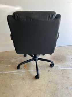 Leather office chair 3 ft high 2 ft wide adjustable