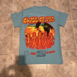 Travis Scott X Cactus Jack Class Of 2020 T-Shirt Light Blue SZ Small
