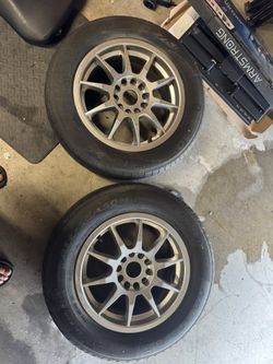 Pair Of 15” Wheels And Tires