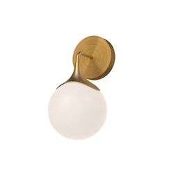 Nouveau 12-in 1 Light 40-Watt Aged Gold/Opal Matte Glass Vanity Light