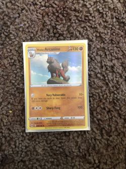 Arcanine Pokémon Halo Card