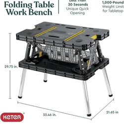 keter Folding Work Table - BRAND NEW