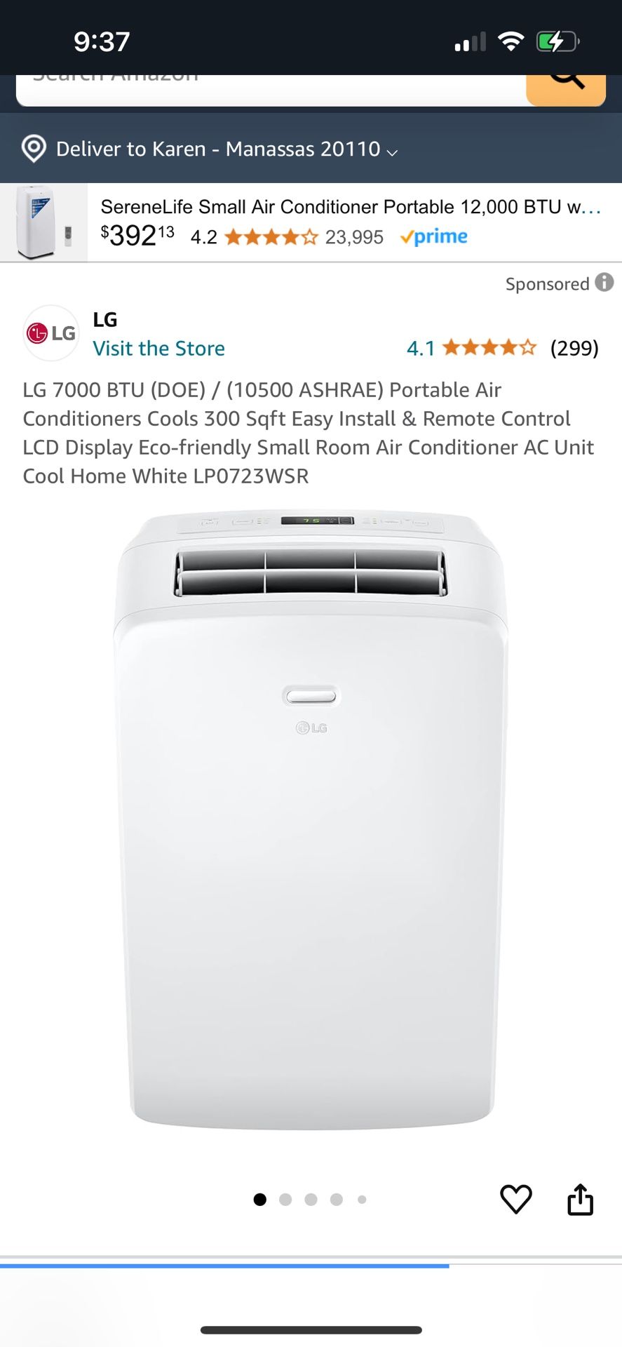 LG Portable AC