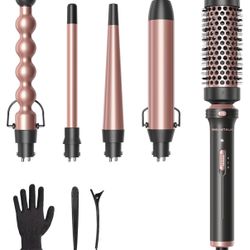 Wavy Talk  5 in 1 Curling Wand Set 