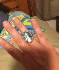 Vintage Abalone Ring (Silver 925)