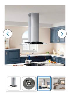 VIKIO 36 inch Island Range Hood
