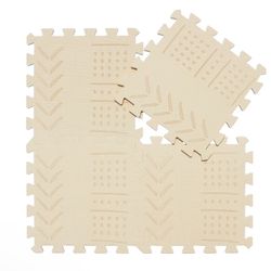 qqpp EVA 18 Tiles Baby Play Mat for Playing, Interlocking Foam Floor Mats for Tummy Time & Crawling