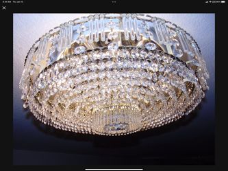 Crystal Ceiling Mount Chandelier