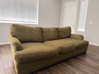 Lee Industries Vintage Olive Green Couch