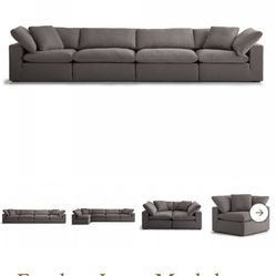 Downeast Feather Luxe Modular Sectional