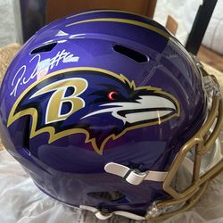 Patrick Queen Signed Replica Baltimore Ravens Helmet 