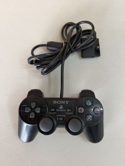 Sony PS2 BLACK Wired PlayStation 2 Controller OEM DualShock