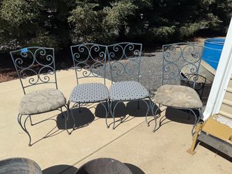 Metal chairs