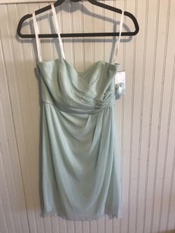 Mint Green Bridesmaid Dress from David's Bridal - Size 8