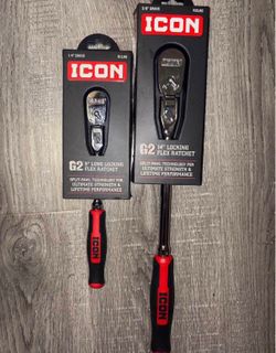 Icon G2 1/4, 3/8 Locking Flex Ratchet