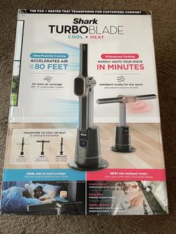 Shark TurboBlade Cool and Heat Ultra Customizable Bladeless TowerFan Pivots Twists Oscillates TH202