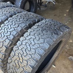 4 used tires Lt275 65r20 Bfgoodrich K02 $280.00