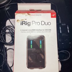 Audio Interface, 2-Channel Mobile Audio/MIDI Interface, Portable Audio Interface, XLR Interface, Mobile Recording Interface