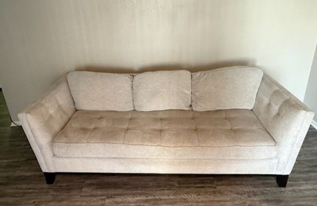 Cream Beige Sofa - Cindy Crawford Collection