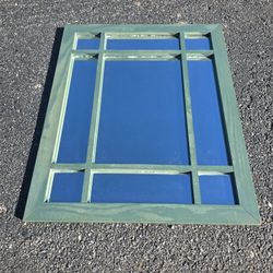 Green trim mirror