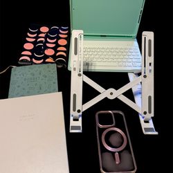 notebook, Budget Planner, Yearly Planner, And Ipad Case Keyboard