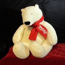 Collectible Coca Cola Polar Bear Plush With Red scarf 