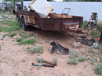 16 foot  trailer  6 lug double axle
