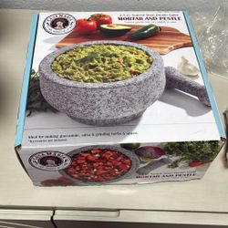 New  Mortar And Pestle Molcajete 
