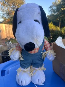 Snoopy Scarecrow Plush Stuffed Animal