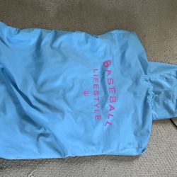 Baseball Lifestyle 101 Light Blue Windbreaker
