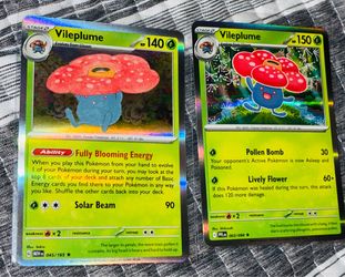 Vileplume’s Set of (2) Holo Pokemon Cards