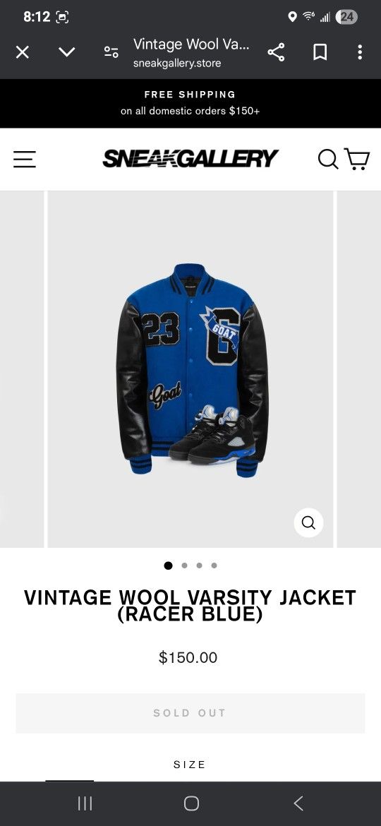 SNEAKGALLERY GOAT Varsity Jacket