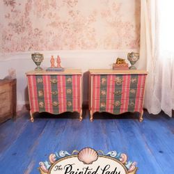 Fairytale Newly Refinished French  End Tables / Nightstands / Chests